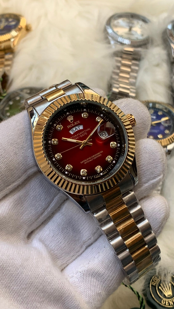 Rolex Day-Date 36 Two-Tone Luxury Men's Watch – Diamond Dial Collection