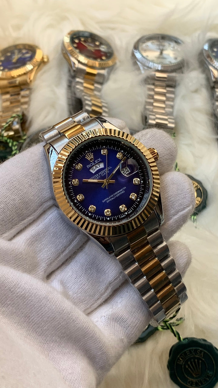 Rolex Day-Date 36 Two-Tone Luxury Men's Watch – Diamond Dial Collection
